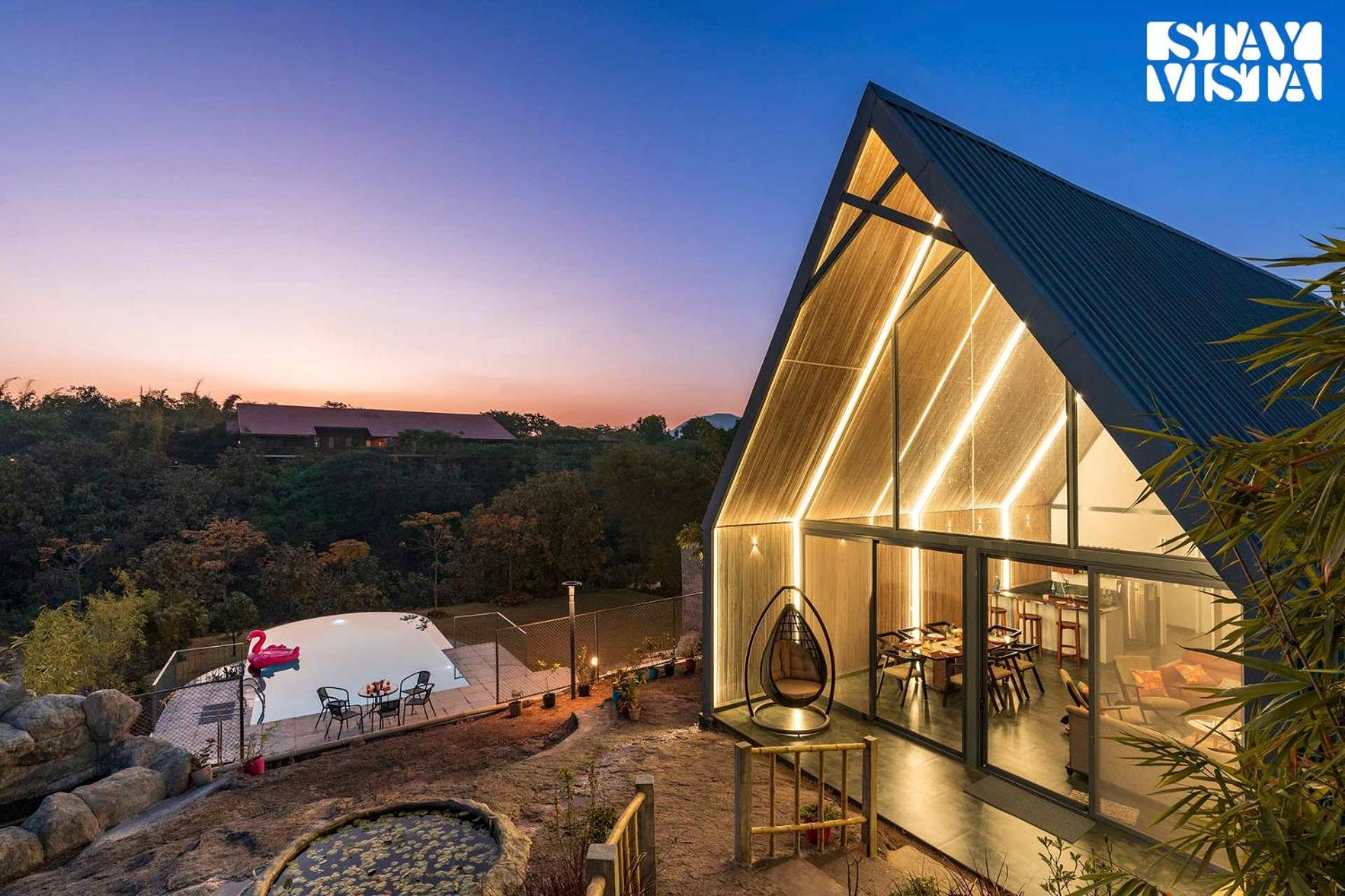Stayvista'S Celeste Villa - Hill-View Retreat With Infinity Pool Нашик Екстериор снимка